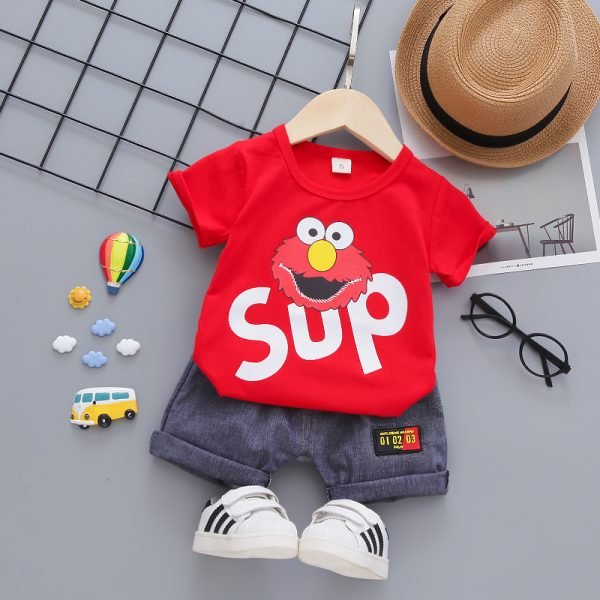 Shellkids| Cartoon Animal Casual Clothing, Red, Kids