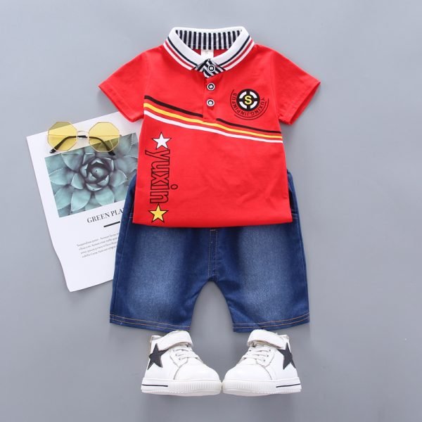Shellkids| Handsome Boy Casual Clothes, Red, Kids