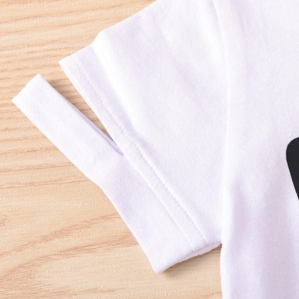 Liuliukd| Summer LOVE Shirt + Black Plaid Skirt, Details