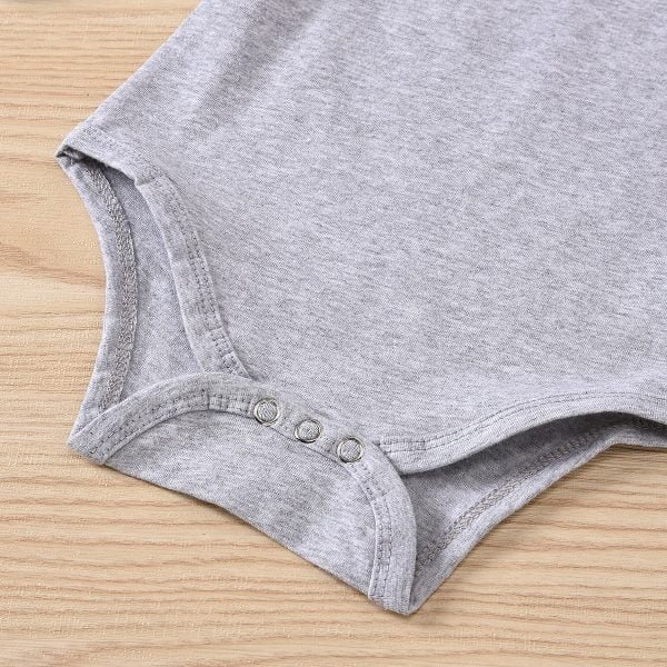 Liuliukd| Solid Long Sleeve Romper + Denim Skirt, Details