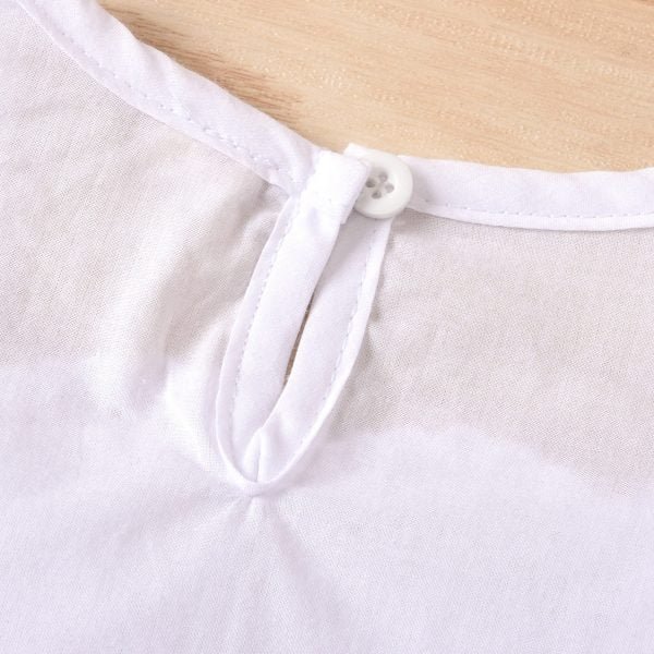 Liuliukd| Girl White Lace Shirt + Denim A-line Skirt, Details