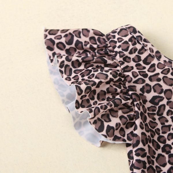 Liuliukd| Leopard Printed Baby Girl Romper, Details