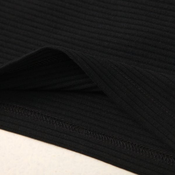 Liuliukd| Girl Solid Black Shirt + PU A-line Skirt, Details