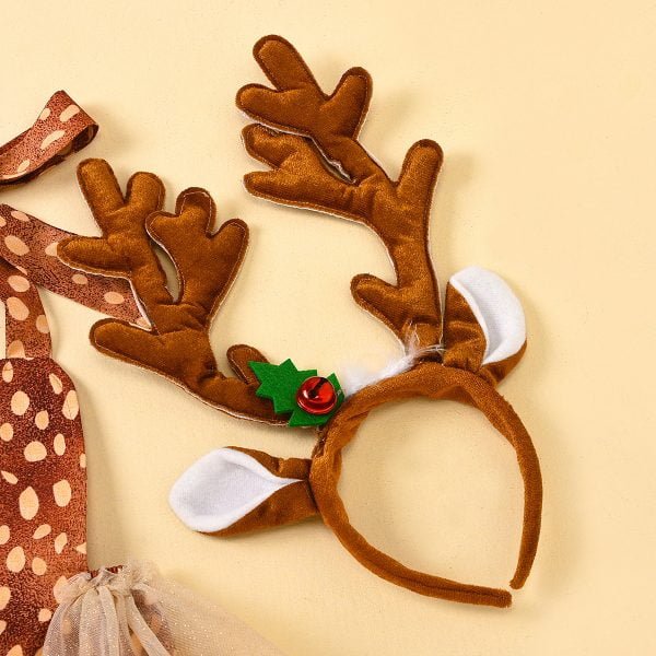 Liuliukd| Christmas Elk Printing Romper with Headband, Details