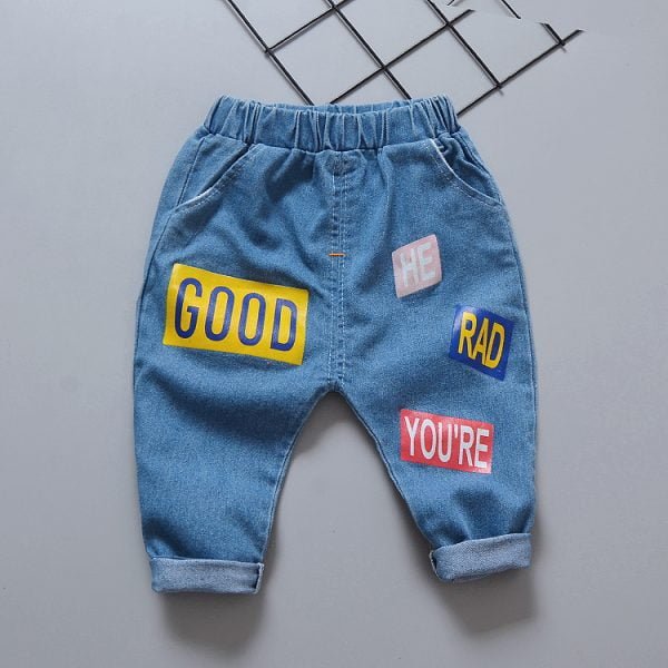 Liuliukd| Boy Striped Smile Shirt + Jeans, Details