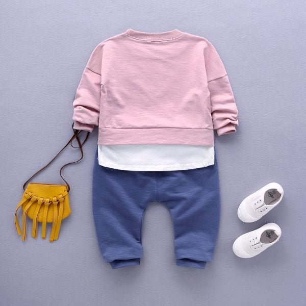 Liuliukd| Boy Matching Shirt with Pocket + Pants, Back side