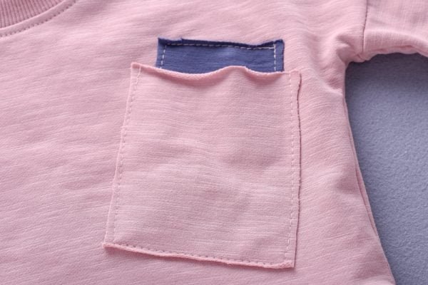 Liuliukd| Boy Matching Shirt with Pocket + Pants, Details