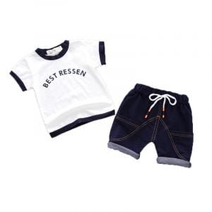 Liuliukd| Boy Sports Clothing Set, white, kids