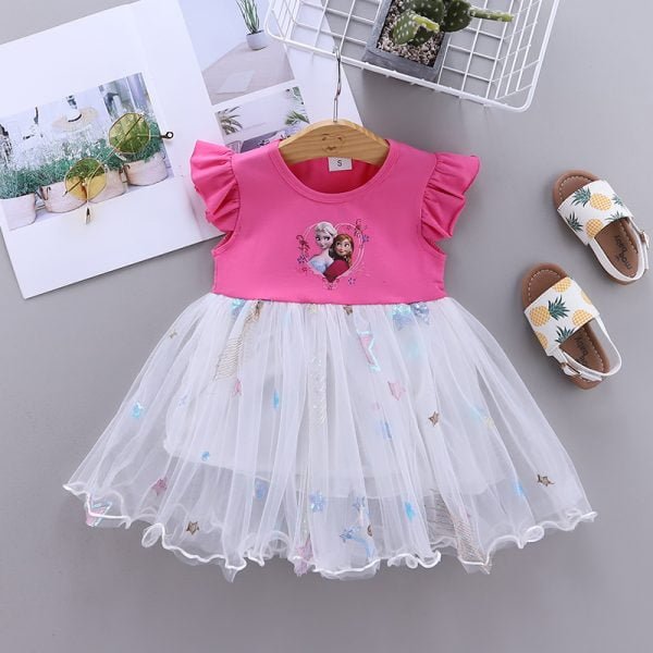 Liuliukd| Little girl party dress, Rose Red, Baby