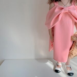 Shellkids-Big-Bow-Pink-Girls-Dress-girls-detal