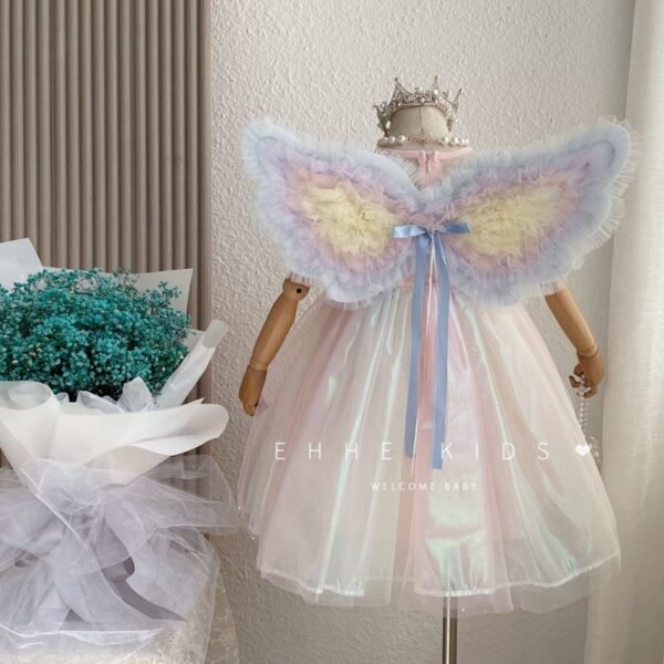 shellkids gilrs rainbow wings princess dress (1)