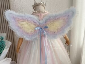 shellkids gilrs rainbow wings princess dress detail (1)